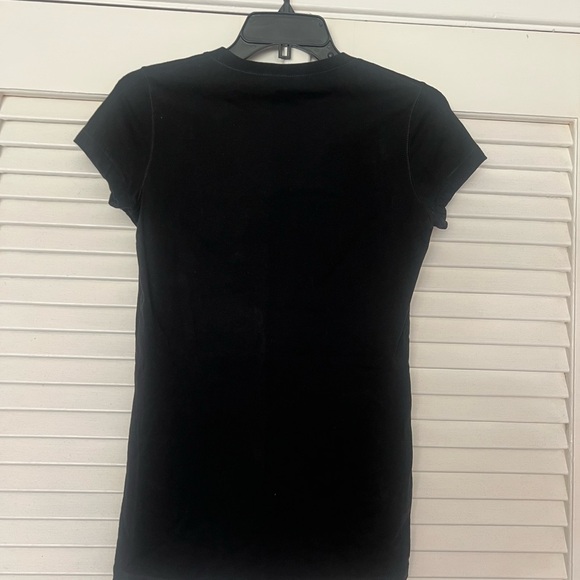 Small Black Graphic V-Neck Women's T-Shirt - Picture 2 of 2